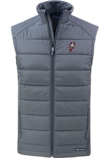 Mens Ohio State Buckeyes Grey Cutter and Buck Evoke Vest