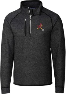 Cutter and Buck Iowa State Cyclones Mens Grey Mainsail Long Sleeve 1/4 Zip Pullover
