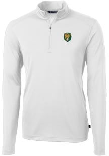 Cutter and Buck Southeastern Louisiana Lions Mens White Virtue Long Sleeve 1/4 Zip Pullover