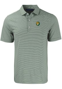 Cutter and Buck Southeastern Louisiana Lions Mens Green Forge Double Stripe Short Sleeve Polo
