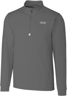 Cutter and Buck Montana State Bobcats Mens Grey Traverse Vault Big and Tall 1/4 Zip Pullover