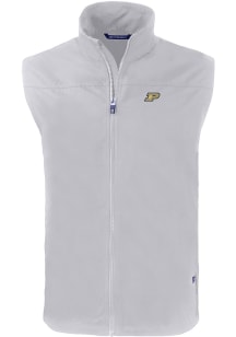 Cutter and Buck Purdue Boilermakers Mens Grey Charter Sleeveless Jacket