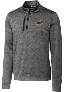Cutter and Buck Wisconsin-Milwaukee Panthers Mens Grey Stealth Long Sleeve 1/4 Zip Pullover