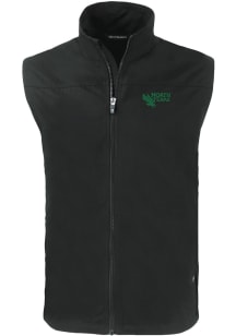 Cutter and Buck North Texas Mean Green Mens Black Charter Sleeveless Jacket
