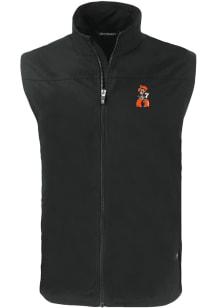 Cutter and Buck Oklahoma State Cowboys Mens Black Charter Sleeveless Jacket