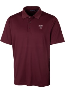 Cutter and Buck Texas A&amp;M Aggies Mens Maroon Forge Short Sleeve Polo