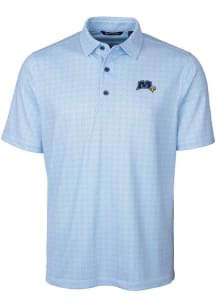 Cutter and Buck Morehead State Eagles Mens Blue Pike Double Dot Short Sleeve Polo