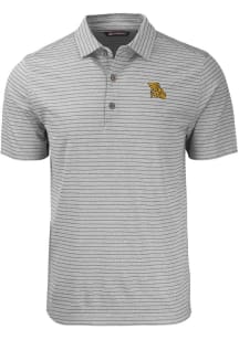 Cutter and Buck Missouri Western Griffons Mens Grey Forge Heather Stripe Short Sleeve Polo
