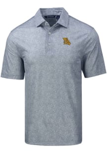Cutter and Buck Missouri Western Griffons Mens Grey Pike Constellation Print Short Sleeve Polo