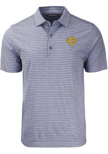 Cutter and Buck Central Oklahoma Bronchos Mens Navy Blue Forge Heather Stripe Short Sleeve Polo