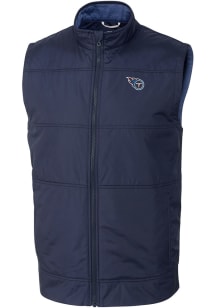 Cutter and Buck Tennessee Titans Mens Navy Blue Stealth Big and Tall Vest