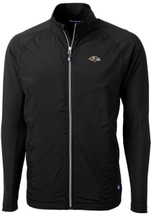 Cutter and Buck Baltimore Ravens Mens Black Adapt Eco Big and Tall Light Weight Jacket