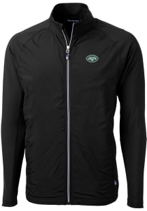 Cutter and Buck New York Jets Mens Black Adapt Eco Big and Tall Light Weight Jacket