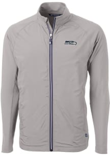 Cutter and Buck Seattle Seahawks Mens Grey Adapt Eco Big and Tall Light Weight Jacket
