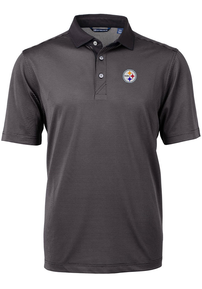 NFL team apparel Pittsburgh Steelers men’s polo 3XT Black