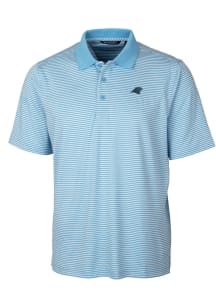 Cutter and Buck Carolina Panthers Light Blue Forge Tonal Stripe Big and Tall Polo