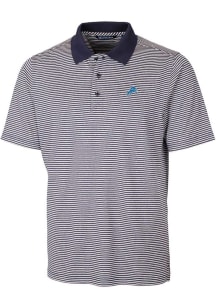 Cutter and Buck Detroit Lions Navy Blue Forge Tonal Stripe Big and Tall Polo