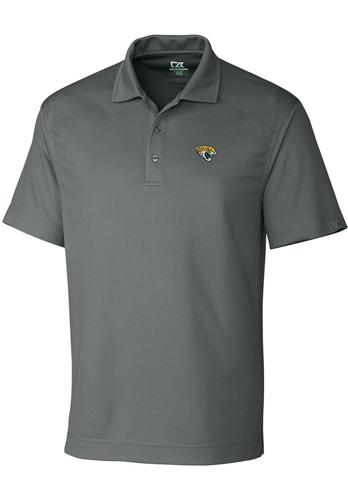 Jacksonville Jaguars Cutter & Buck Big & Tall DryTec Genre Polo - Gray