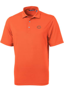 Cutter and Buck Chicago Bears Orange Virtue Eco Pique Big and Tall Polo