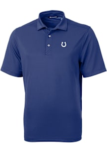 Cutter and Buck Indianapolis Colts Blue Virtue Eco Pique Big and Tall Polo