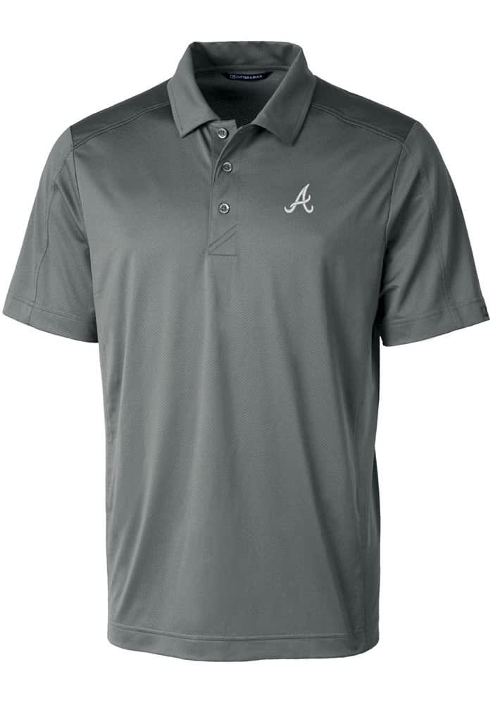 Atlanta Braves Cutter & Buck Forge Eco Double Stripe Stretch