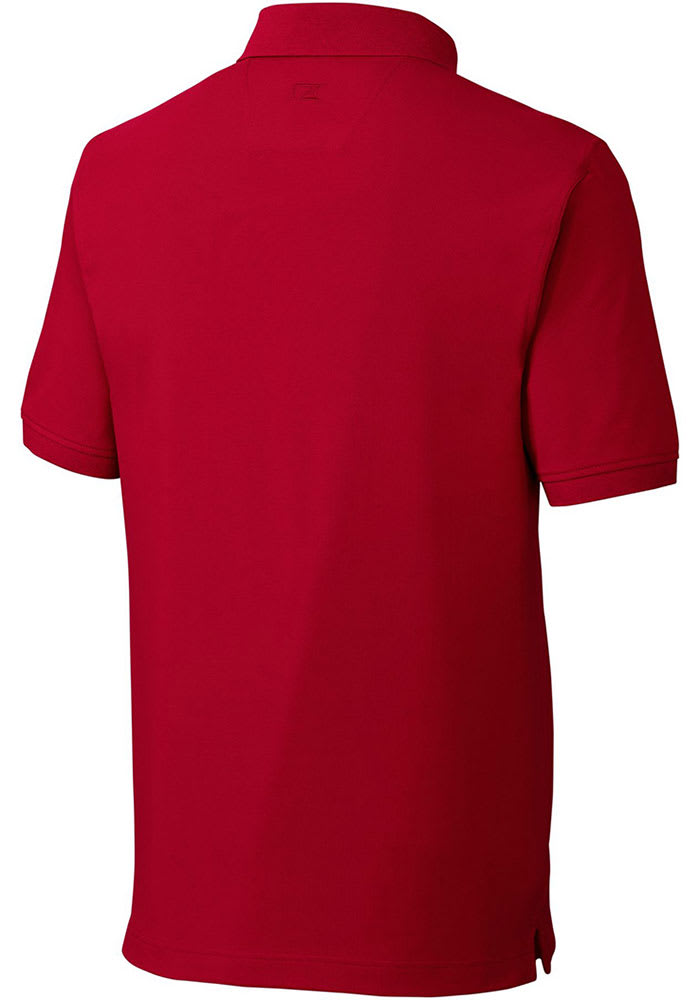 Cutter and Buck Cincinnati Reds Mens Prospect Textured Short Sleeve Polo