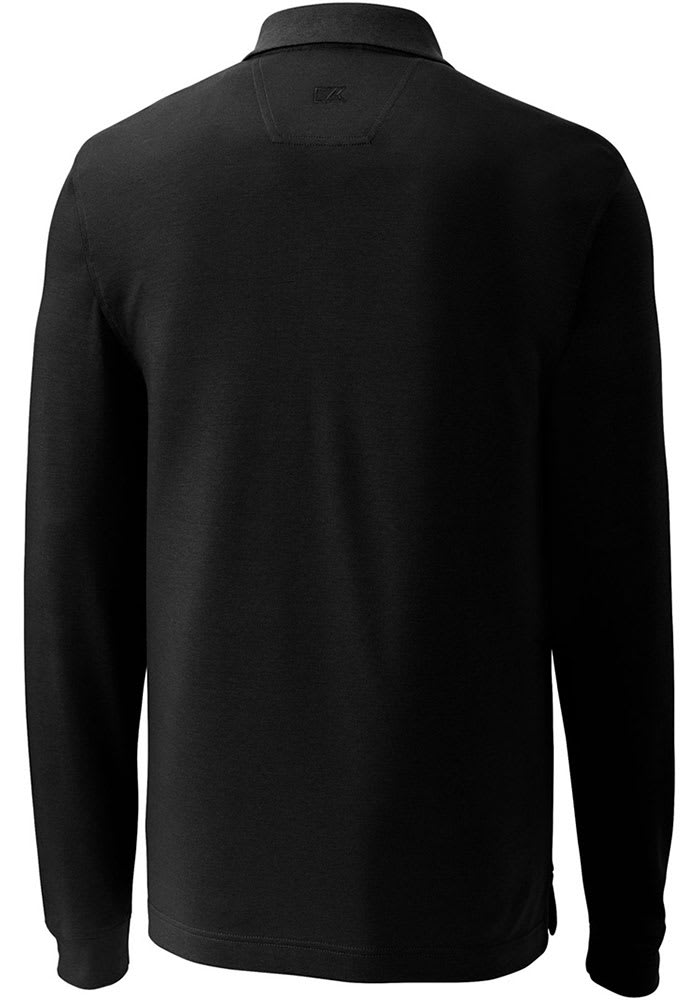 Cutter and Buck Cincinnati Bengals Mens Advantage Pique Long Sleeve Big Tall Polos Shi