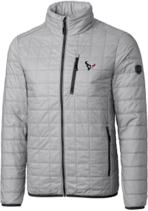 Cutter and Buck Houston Texans Mens Grey Rainier PrimaLoft Big and Tall Lined Jacket