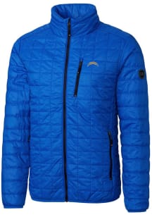 Cutter and Buck Los Angeles Chargers Mens Blue Rainier PrimaLoft Big and Tall Lined Jacket