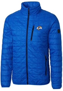 Cutter and Buck Los Angeles Rams Mens Blue Rainier PrimaLoft Big and Tall Lined Jacket