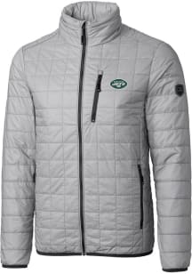 Cutter and Buck New York Jets Mens Grey Rainier PrimaLoft Big and Tall Lined Jacket
