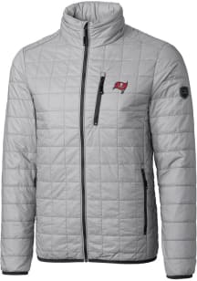 Cutter and Buck Tampa Bay Buccaneers Mens Grey Rainier PrimaLoft Big and Tall Lined Jacket
