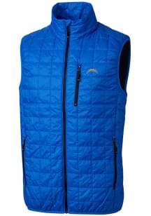 Cutter and Buck Los Angeles Chargers Big and Tall Blue Rainier PrimaLoft Mens Vest
