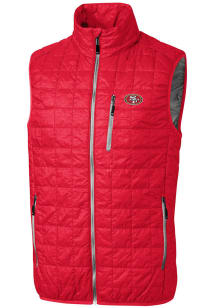 Cutter and Buck San Francisco 49ers Big and Tall Red Rainier PrimaLoft Mens Vest