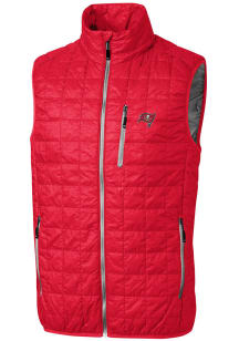 Cutter and Buck Tampa Bay Buccaneers Big and Tall Red Rainier PrimaLoft Mens Vest