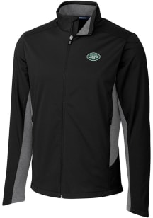 Cutter and Buck New York Jets Mens Black Navigate Big and Tall Light Weight Jacket