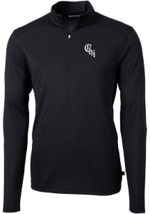 Cutter and Buck Chicago White Sox Mens Black City Connect Virtue Eco Pique Big and Tall 1/4 Zip ..