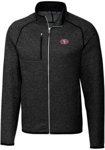 Cutter and Buck San Francisco 49ers Mens Grey Mainsail Big and Tall Light Weight Jacket