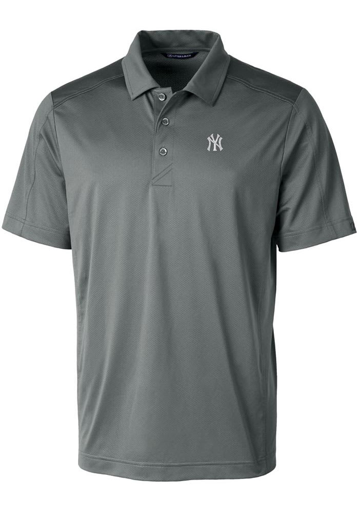 Men's Cutter & Buck Navy New York Yankees Prospect Textured Stretch Polo 