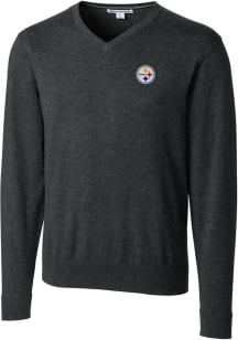 Cutter and Buck Pittsburgh Steelers Mens Charcoal Lakemont Big and Tall T-Shirt