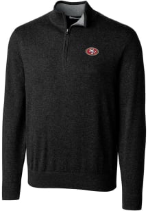 Cutter and Buck San Francisco 49ers Mens Black Lakemont Big and Tall 1/4 Zip Pullover
