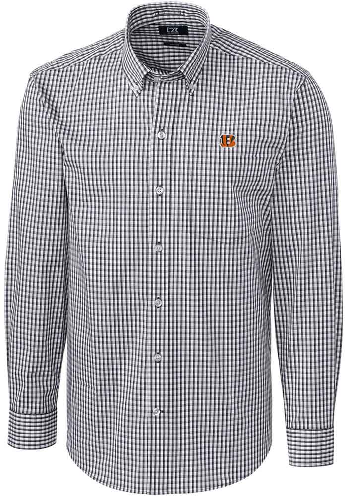 bengals dress shirt Bengals & Bandits Louisiana Oxford Stripe Long Sleeve Dress Shirt