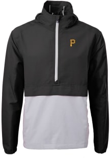 Cutter and Buck Pittsburgh Pirates Mens Black Charter Pullover Jackets