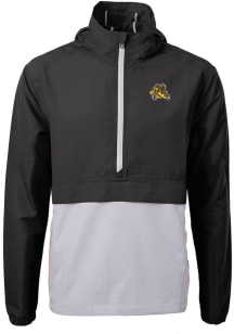 Mens Iowa Hawkeyes Black Cutter and Buck Charter Pullover Jackets