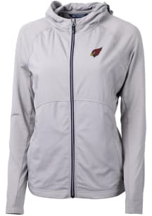 Cutter and Buck Arizona Cardinals Womens Grey Adapt Eco Light Weight Jacket