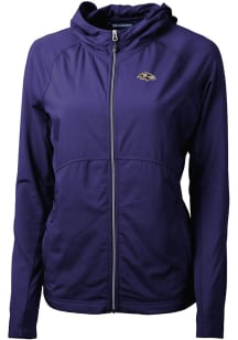 Cutter and Buck Baltimore Ravens Womens Purple Adapt Eco Light Weight Jacket