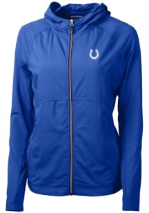 Cutter and Buck Indianapolis Colts Womens Blue Adapt Eco Light Weight Jacket