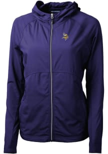 Cutter and Buck Minnesota Vikings Womens Purple Adapt Eco Light Weight Jacket