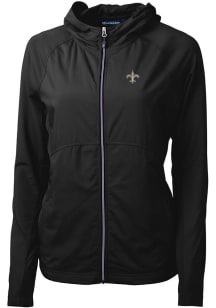 Cutter and Buck New Orleans Saints Womens Black Adapt Eco Light Weight Jacket