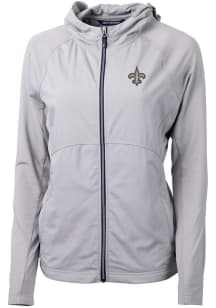 Cutter and Buck New Orleans Saints Womens Grey Adapt Eco Light Weight Jacket